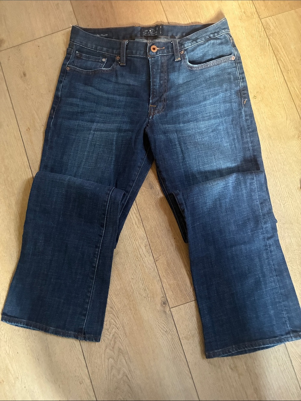Lucky Brand Men's Straight Dark Blue Jeans - Picture 4 of 5